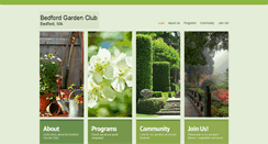 Desktop Screenshot of bedfordgardenclub.org